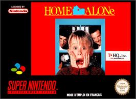 Box cover for Home Alone on the Nintendo SNES.