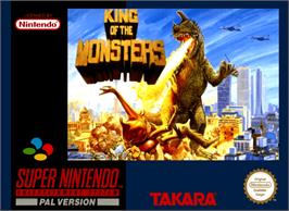 Box cover for King of the Monsters on the Nintendo SNES.