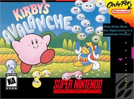 Box cover for Kirby's Avalanche on the Nintendo SNES.