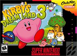 Box cover for Kirby's DreamLand 3 on the Nintendo SNES.