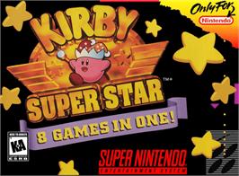 Box cover for Kirby Super Star on the Nintendo SNES.