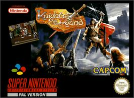 Box cover for Knights of the Round on the Nintendo SNES.