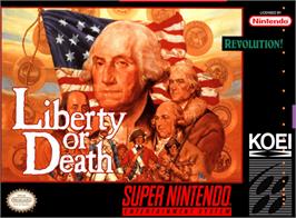 Box cover for Liberty or Death on the Nintendo SNES.