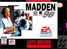 Box cover for Madden NFL '96 on the Nintendo SNES.