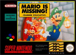 Box cover for Mario is Missing! on the Nintendo SNES.