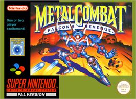 Box cover for Metal Combat: Falcon's Revenge on the Nintendo SNES.