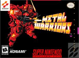 Box cover for Metal Warriors on the Nintendo SNES.