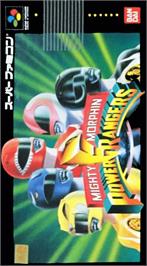 Box cover for Mighty Morphin Power Rangers: The Fighting Edition on the Nintendo SNES.