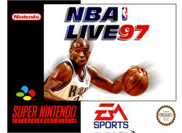 Box cover for NBA Live '97 on the Nintendo SNES.