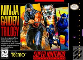 Box cover for Ninja Gaiden Trilogy on the Nintendo SNES.