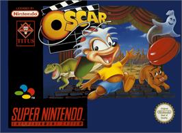 Box cover for Oscar on the Nintendo SNES.