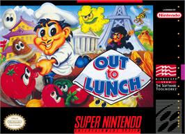 Box cover for Out to Lunch on the Nintendo SNES.