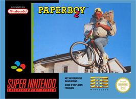 Box cover for Paperboy 2 on the Nintendo SNES.