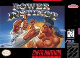 Box cover for Power Instinct on the Nintendo SNES.