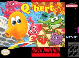 Box cover for Q*Bert 3 on the Nintendo SNES.