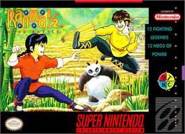 Box cover for Ranma 1/2: Hard Battle on the Nintendo SNES.