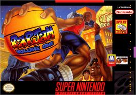 Box cover for Rap Jam: Volume One on the Nintendo SNES.