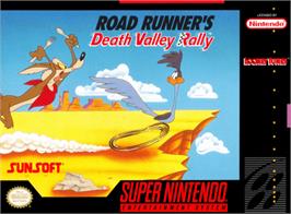 Box cover for Road Runner's Death Valley Rally on the Nintendo SNES.