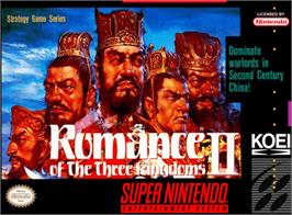 Box cover for Romance of the Three Kingdoms II on the Nintendo SNES.