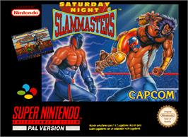 Box cover for Saturday Night Slam Masters on the Nintendo SNES.