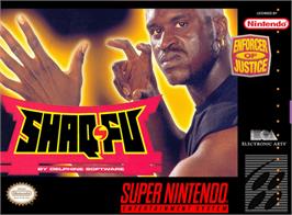 Box cover for Shaq Fu on the Nintendo SNES.