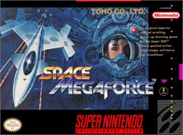 Box cover for Space Megaforce on the Nintendo SNES.