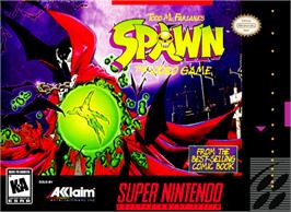 Box cover for Spawn on the Nintendo SNES.