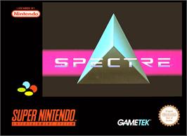 Box cover for Spectre on the Nintendo SNES.