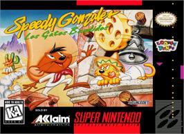 Box cover for Speedy Gonzales in Los Gatos Bandidos on the Nintendo SNES.