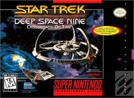 Box cover for Star Trek: Deep Space Nine - Crossroads of Time on the Nintendo SNES.