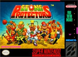 Box cover for Stone Protectors on the Nintendo SNES.