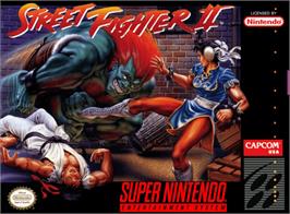 Box cover for Street Fighter II: The World Warrior on the Nintendo SNES.
