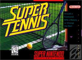 Box cover for Super Tennis on the Nintendo SNES.