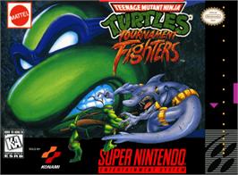 Box cover for Teenage Mutant Ninja Turtles: Tournament Fighters on the Nintendo SNES.