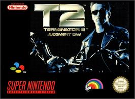 Box cover for Terminator 2: Judgment Day on the Nintendo SNES.