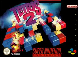 Box cover for Tetris 2 on the Nintendo SNES.