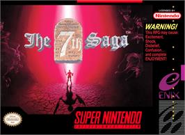 Box cover for The 7th Saga on the Nintendo SNES.