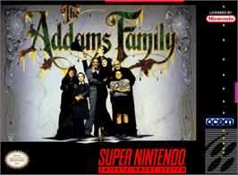 Box cover for The Addams Family on the Nintendo SNES.
