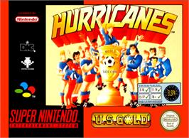 Box cover for The Hurricanes on the Nintendo SNES.