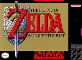 Box cover for The Legend of Zelda: A Link to the Past on the Nintendo SNES.