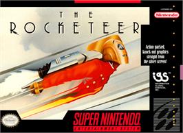 Box cover for The Rocketeer on the Nintendo SNES.