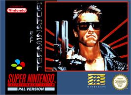 Box cover for The Terminator on the Nintendo SNES.