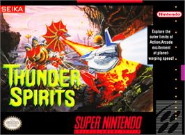 Box cover for Thunder Spirits on the Nintendo SNES.