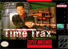 Box cover for Time Trax on the Nintendo SNES.