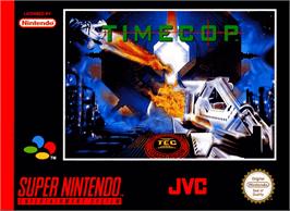 Box cover for Timecop on the Nintendo SNES.
