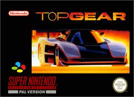 Box cover for Top Gear on the Nintendo SNES.