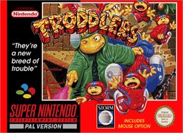 Box cover for Troddlers on the Nintendo SNES.
