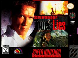 Box cover for True Lies on the Nintendo SNES.