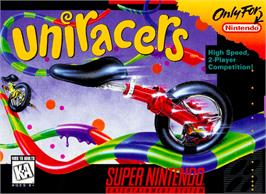 Box cover for Uniracers on the Nintendo SNES.