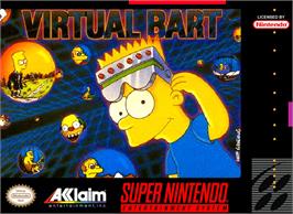 Box cover for Virtual Bart on the Nintendo SNES.